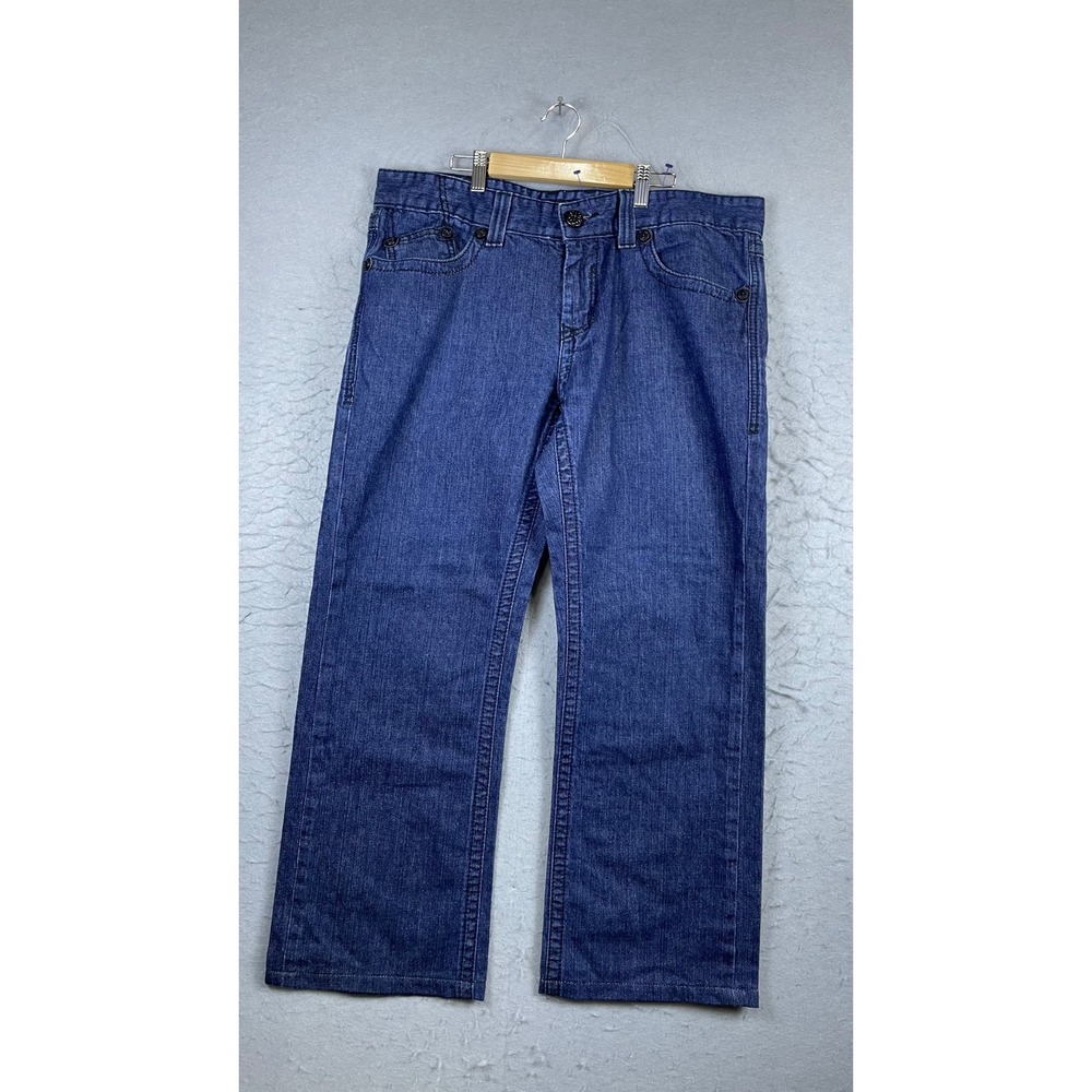 Affliction Jeans Mens 37 Blue Excellent Straight Leg Denim Pants 12152